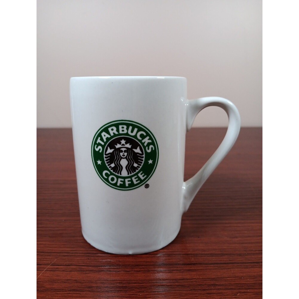 Starbucks 2008 Double Siren Logo Coffee Mug Cup 10 Ounces EUC
